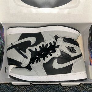 Jordan 1 High Top Sneakers Shadow 2.0 - Black & Light Gray